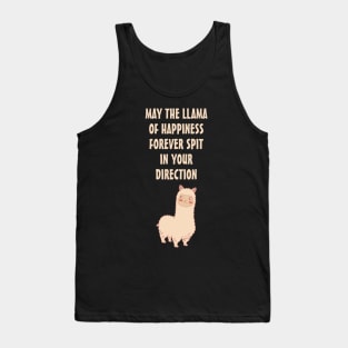 May The Llama Of Happiness Cute Chibi Animal Tank Top